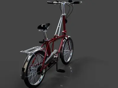 Folding bike Free 3D model