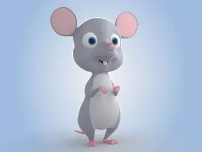Cartoon Rat 3D model purchase