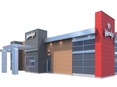 Retail-045 Wendys-003 3D model