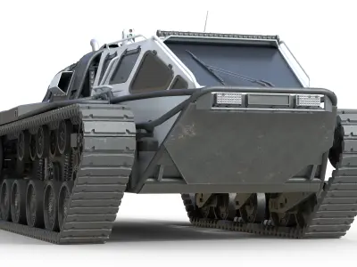 Ripsaw EV3 F4 White  Low-poly 3D model
