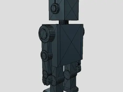 Fully Rigged Robot Low-poly 3D model