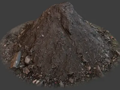Garbage Pile Low-poly 3D model purchase