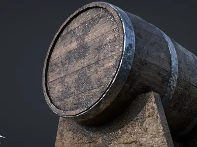 Barrel 3D model 5