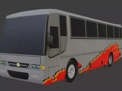 Busscar El Buss 320 Low-poly 3D model