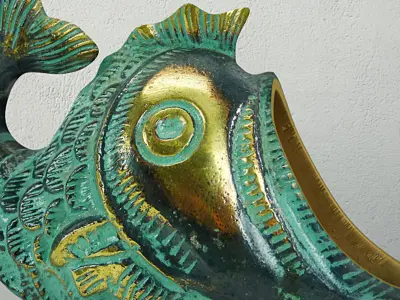 Gurgling Bronze Fish 3D model