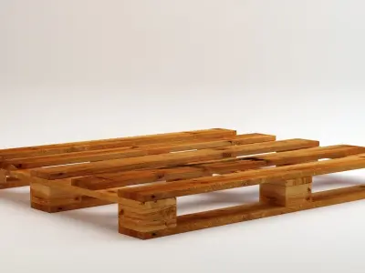 Palet wooden pallet 3D model
