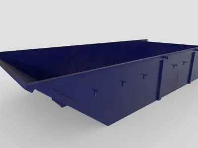 Conctruction container 5m3 Low-poly 3D model