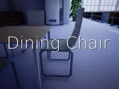 Dining Chair SHC Quick Office LM Low-poly 3D model