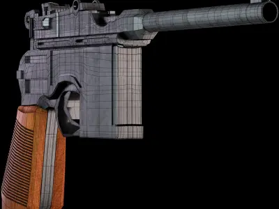Mauser C96 3D model purchase