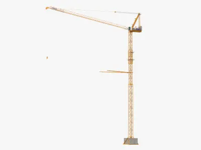 Potain MR 295 Luffing Jib Crane 3D model