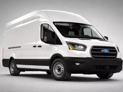 Ford Transit 2020  High-Quality Car Model 3D model