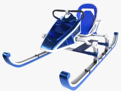 Sled vehicle 3D model purchase
