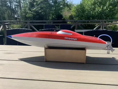 Deep-V RC Boat 80cm for Rough Water 3D print model