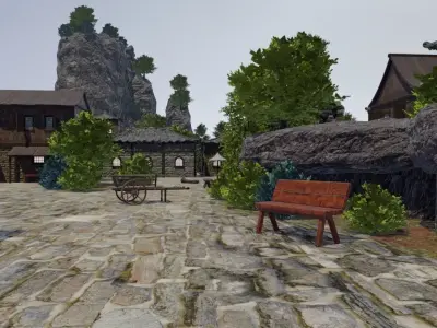 Mountain Village Retreat 3D model