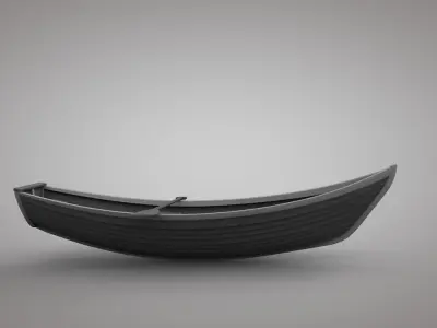 Wooden Boats 3D model