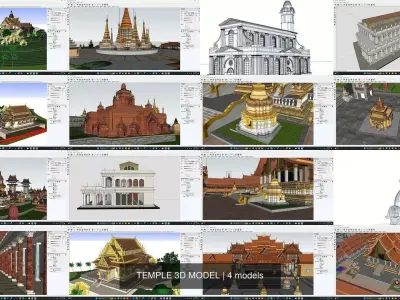 TEMPLE 3D MODEL 3D Model Pack