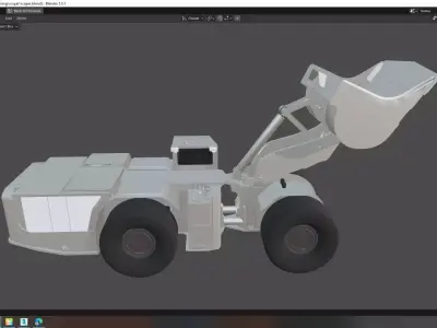 Articulated Load Haul Dump Low-poly 3D model