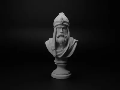 Ottoman Janissary Bust Chess 3D print model buy
