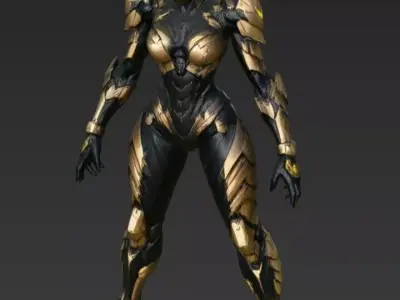 Female Scorpion Robot 3D model