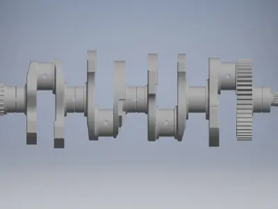 Crank Shaft Part 3D model