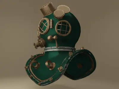 Diving Helmet 3D model get