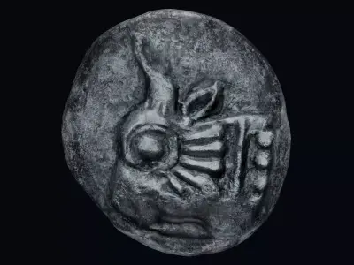 Lycia Coin Low-poly 3D model