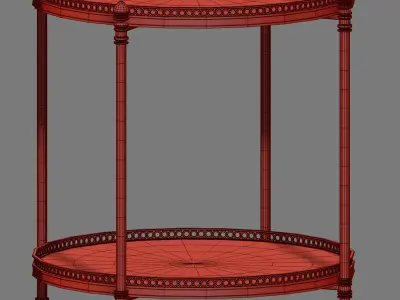 Jonathan Charles Mahogany table 3D model