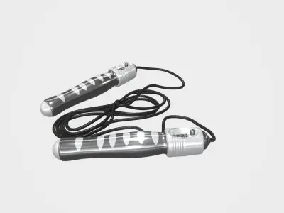 Highly detailed Jumping Rope PBR 3D model