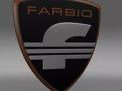 Farbio logo 3D model