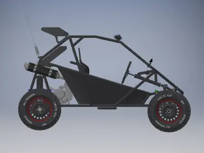 kart cross 250cc off road vehicle 3D model