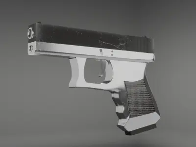 Glock 19 Gen 3 For FPS Games Low-poly 3D model