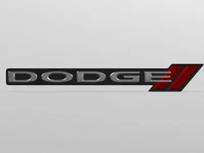dodge logo 3D model by 3dlogoman