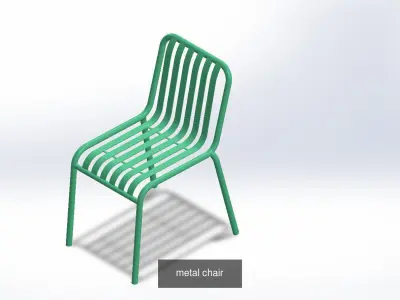 coffe chairs 3D Model Pack
