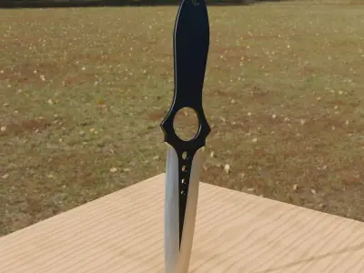 Throwing Knife Free low-poly 3D model