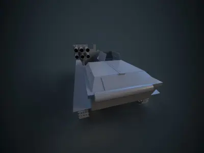 sdkfz301 Borgward IV panzerjager Wanze Tank destroyer Low-poly 3D model