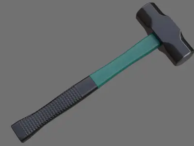 Sledgehammer 1A Low-poly 3D model
