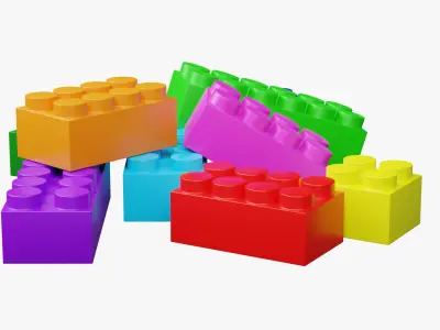 Kids Toys - Blocks 3D model