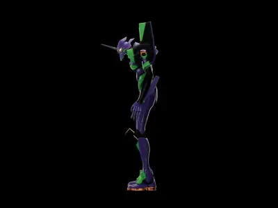 EVA NEON GENESIS EVANGELION EVA-01 TEST TYPE model MAYA FBX fo 3D model