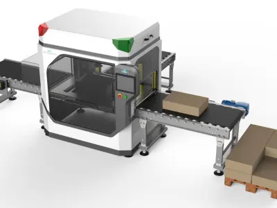 Industrial Unpacking Machine Concept 3D model
