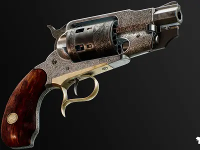 FPS Western Guns Vol 4 Low-poly 3D model