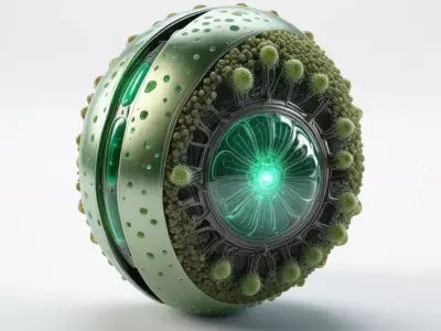 SciFi BioMechanical Core Orb 3D model