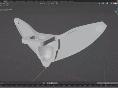 Custom 3D print Minifigure Accessory - Minifigure Wings S1 - 06 3D print model
