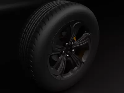 wheel 3D model V3