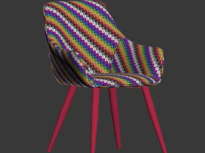Designstoel4u Ravi dining chair 3D model