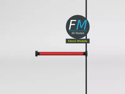 Modular panic bar 1 3D model