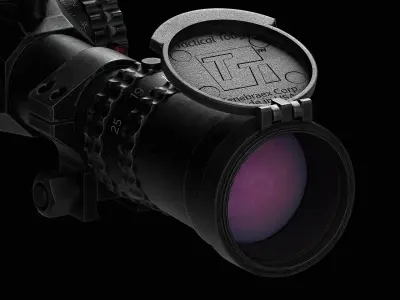NIGHTFORCE B E A S T  5-25X56 Scope Low-poly 3D model