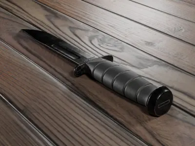 KABAR Combat Knife Low-poly 3D model