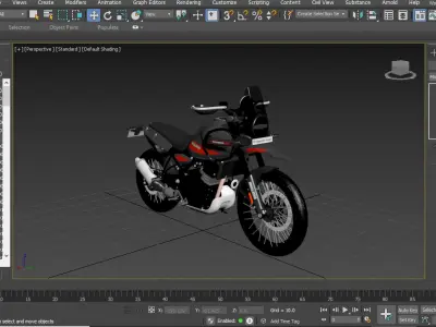 Royal Enfield Himalayan 450 Rally 3D Model 3D model