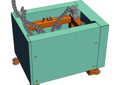 Automatic flip machine 3D model