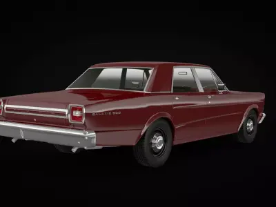 Galaxie 1966 Sedan 3D model